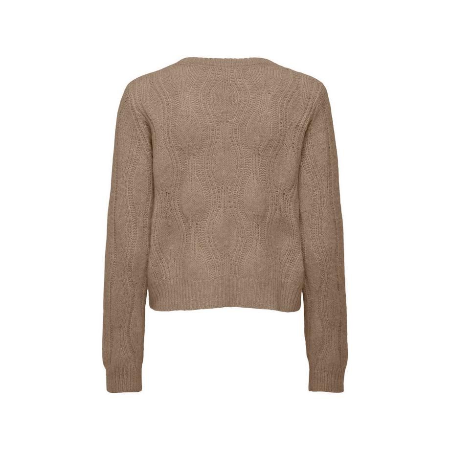 ONLY Maglione a maglia intrecciata con applicazioni floreali  