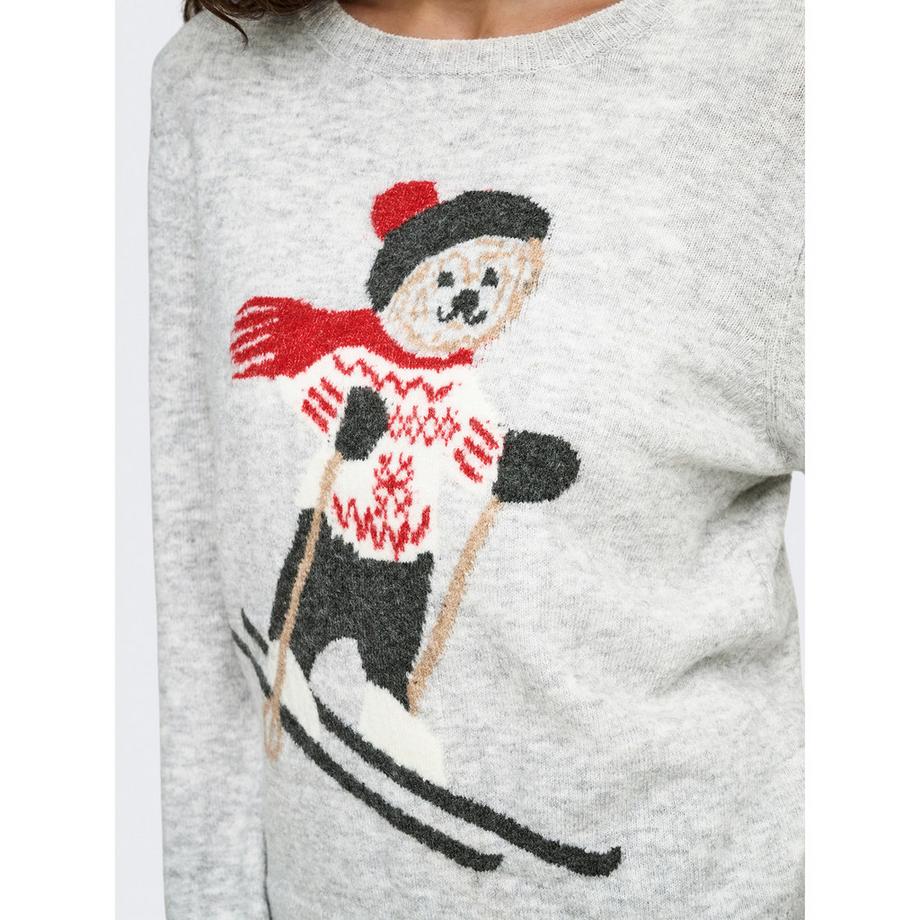 ONLY Teddybär Grafik Pullover  