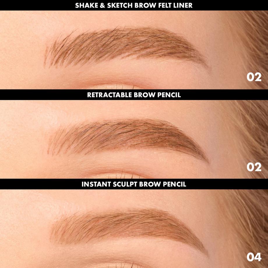 SEPHORA  Shake & Sketch Brow Felt Liner - Pennarello per sopracciglia a punta ultra fine 