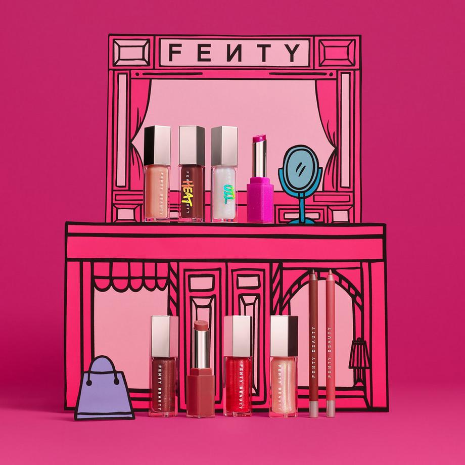 Fenty Beauty By Rihanna  The Fenty Beauty Lip Vault - Set di 10 prodotti labbra 