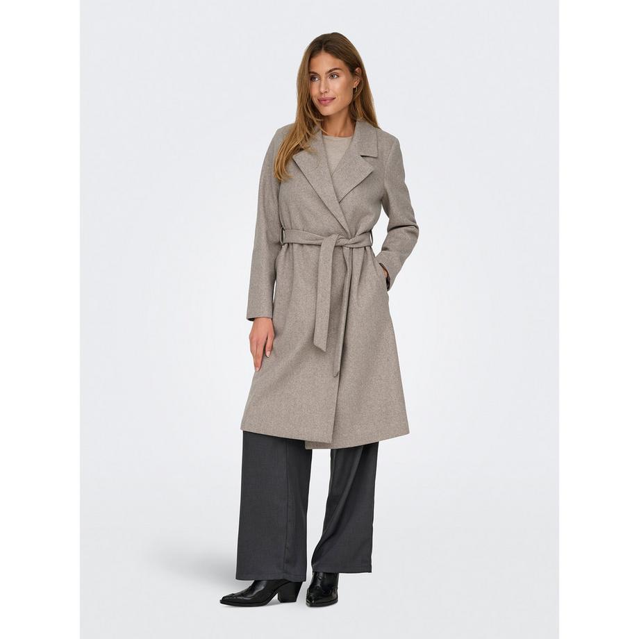 ONLY Cappotto wrap con cintura  