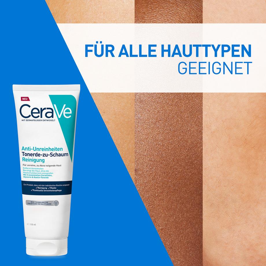 CeraVe  Detergente anti-imperfezioni dall’argilla alla schiuma 