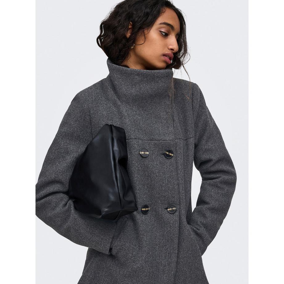 ONLY Cappotto doppiopetto con collo alto  