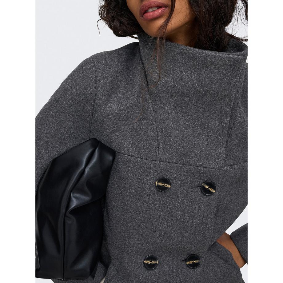 ONLY Cappotto doppiopetto con collo alto  