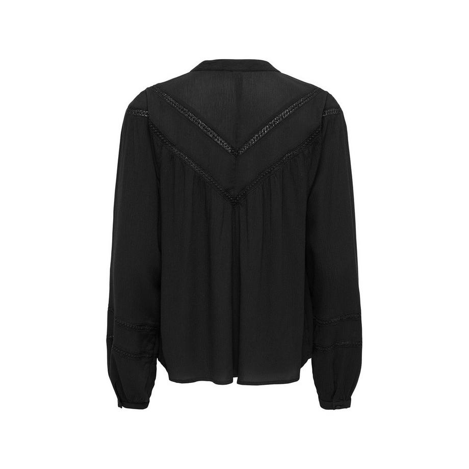 ONLY Blouse à manches longues avec bordure en dentelle  