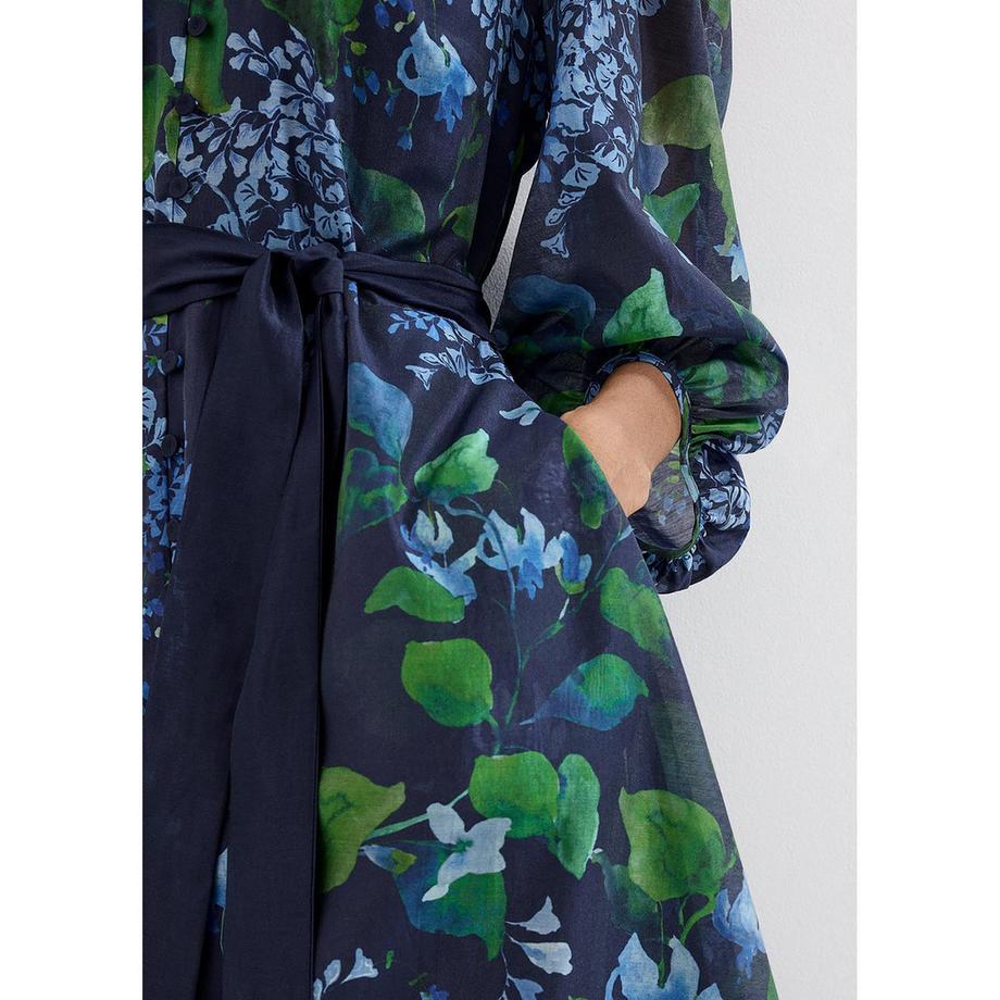 Phase Eight Nixie Vestito con Stampa Floreale e Maniche a Palloncino  
