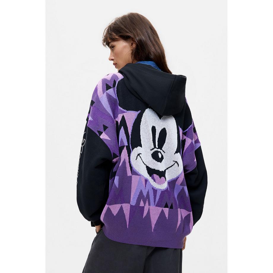 Desigual Felpa con cappuccio stampa grafica Mickey Mouse  