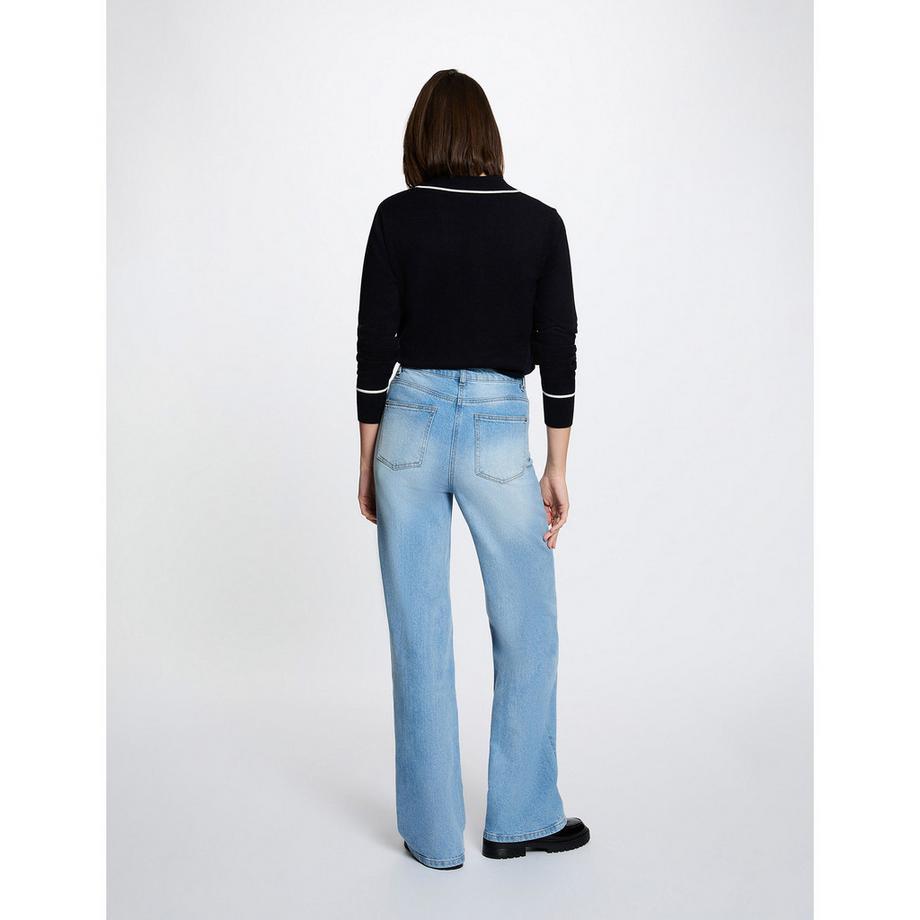 MORGAN Polo Kragen Pullover  