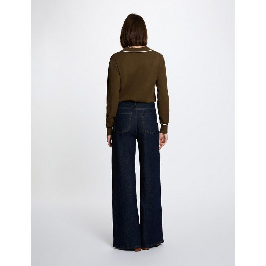 MORGAN Polo Kragen Pullover  