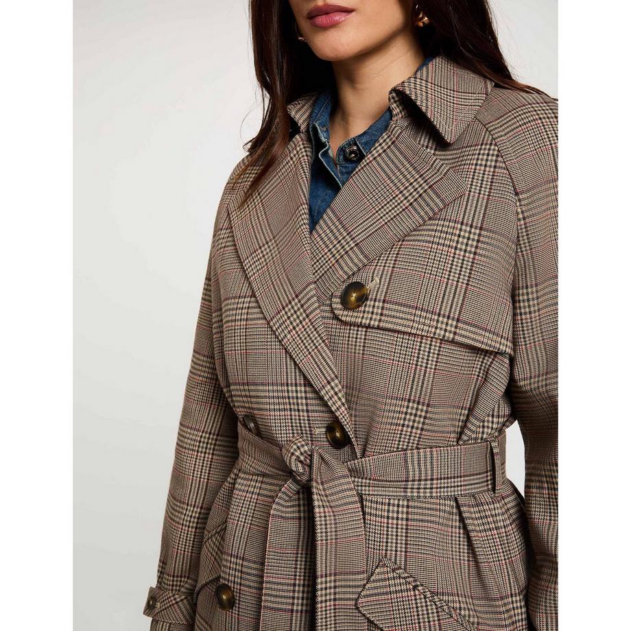 MORGAN Trench-coat à carreaux  