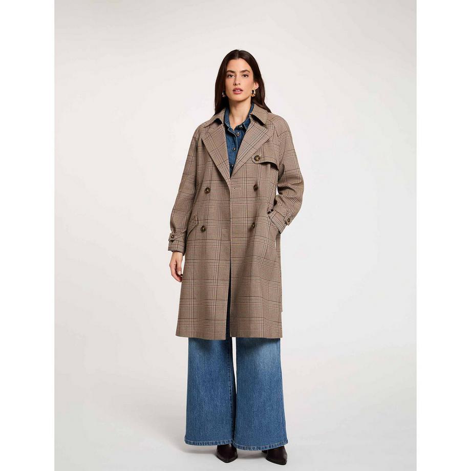 MORGAN Trench-coat à carreaux  