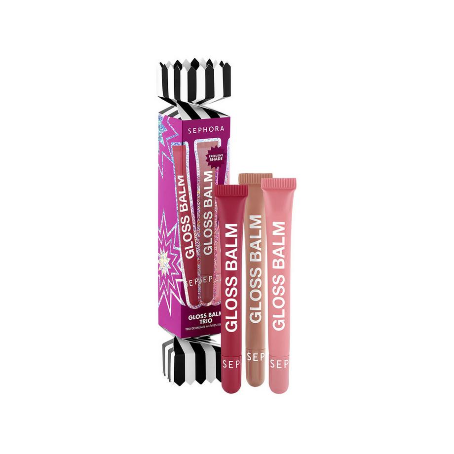 GLOSS BALM TRIO - Coffret de baumes à lèvres teintés dont une teinte exclusive