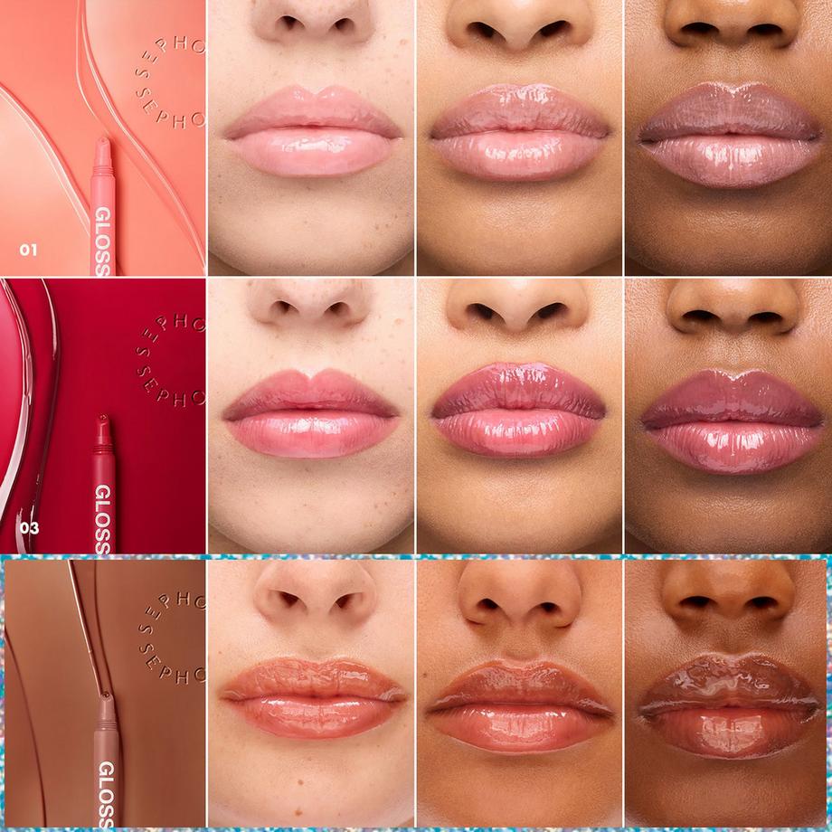 SEPHORA  GLOSS BALM TRIO - Coffret de baumes à lèvres teintés dont une teinte exclusive 
