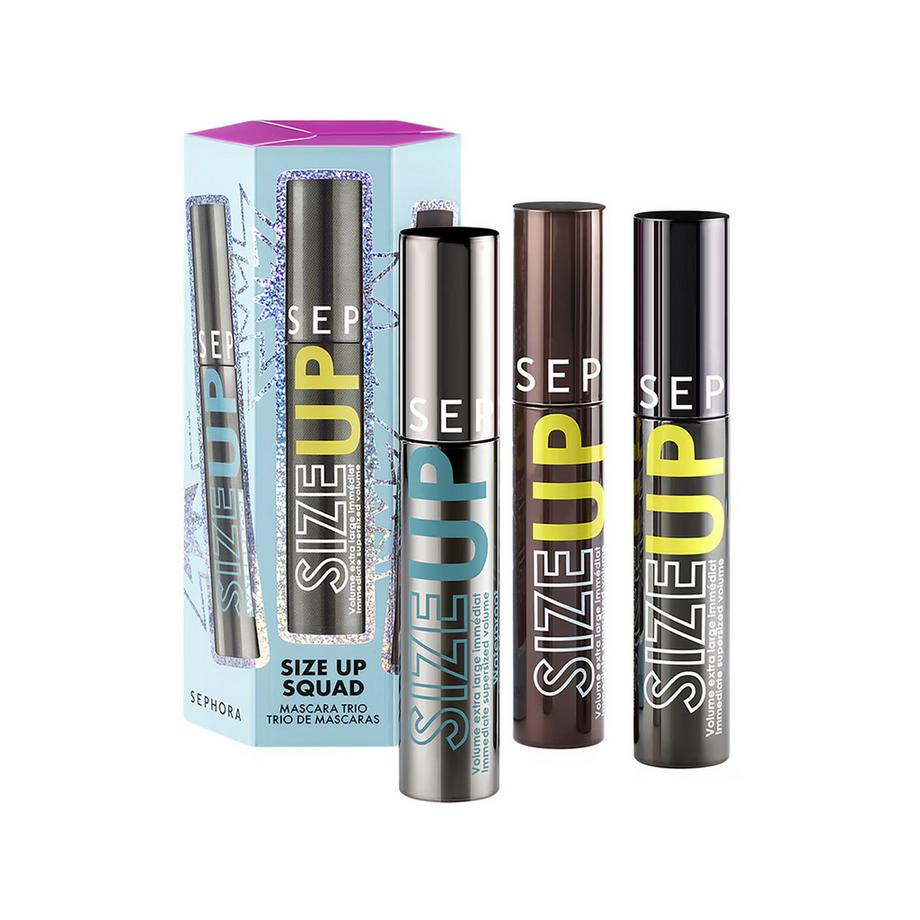 SIZE UP SQUAD - 3 mascara: nero, marrone e waterproof