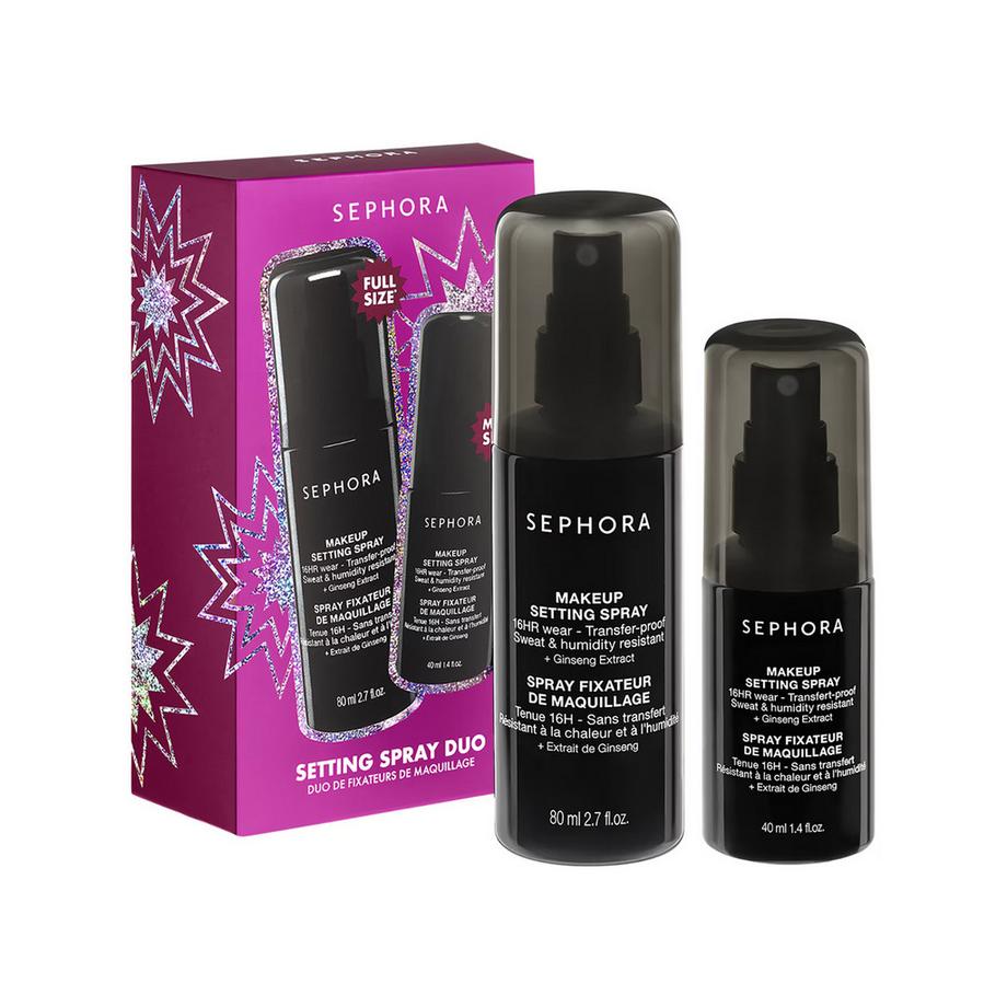MAKEUP SETTING DUO - Coffret de fixateur de maquillage format standard et voyage