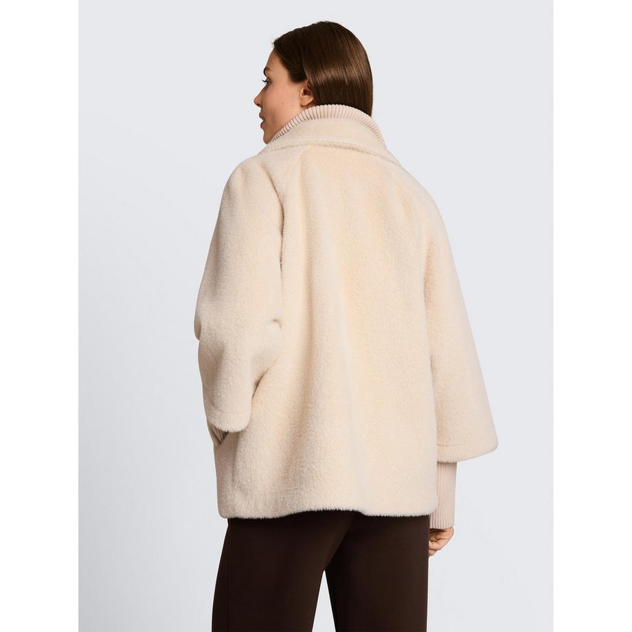 TOM TAILOR Tom Tailor Giacca in pelliccia sintetica con collo alto  