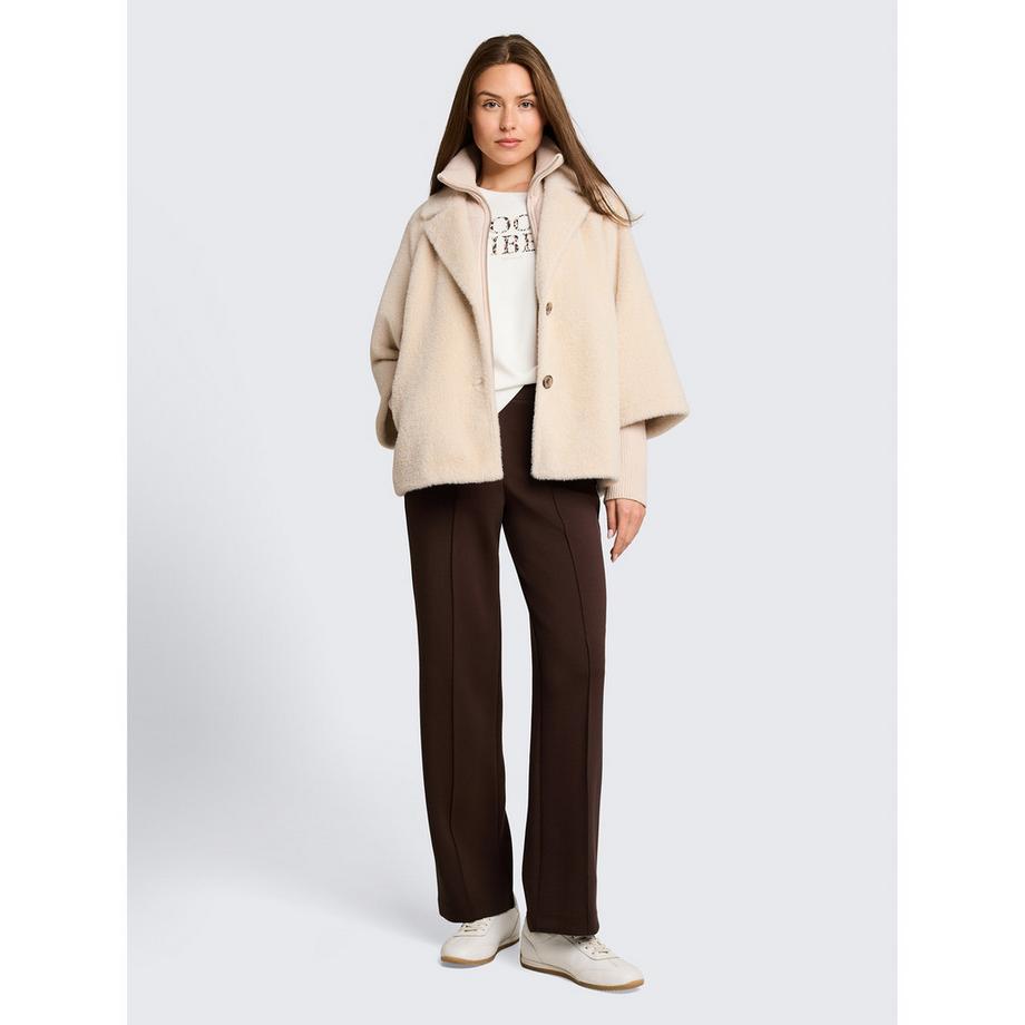 TOM TAILOR Tom Tailor Giacca in pelliccia sintetica con collo alto  
