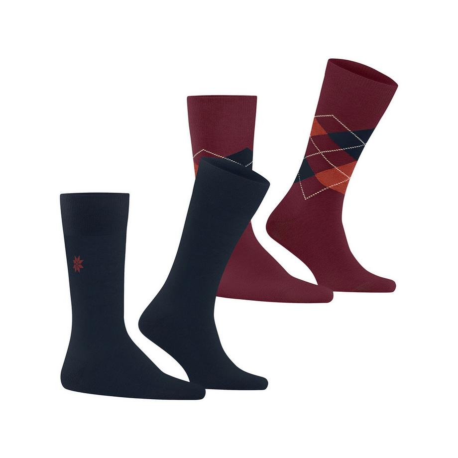 Lot de 2 paires de chaussettes, hauteur mollet