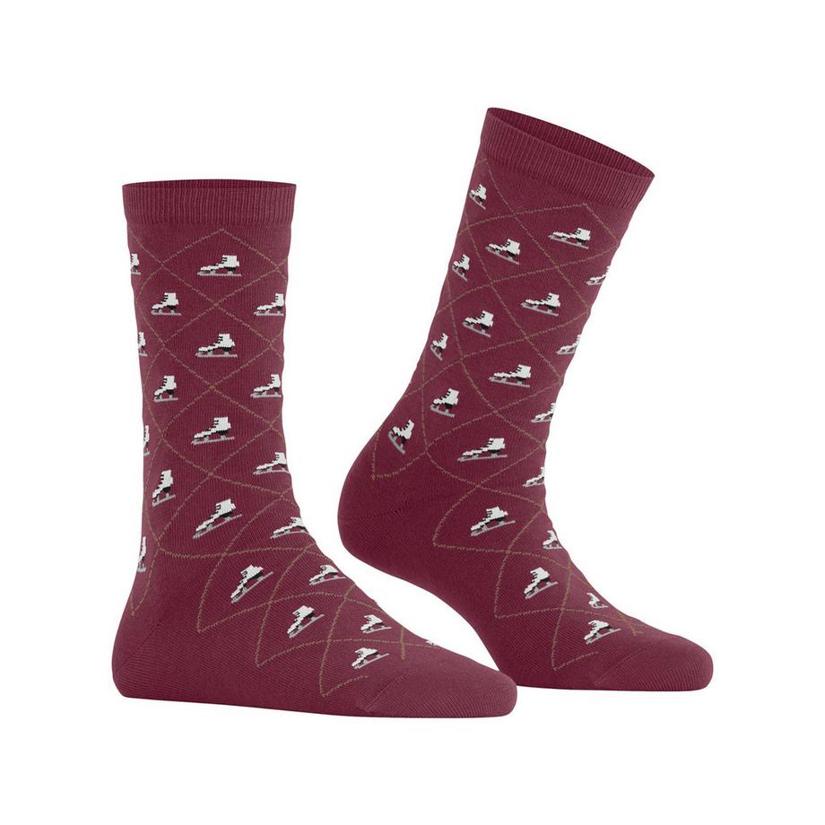 Burlington Chaussettes avec motif de patins à glace  
