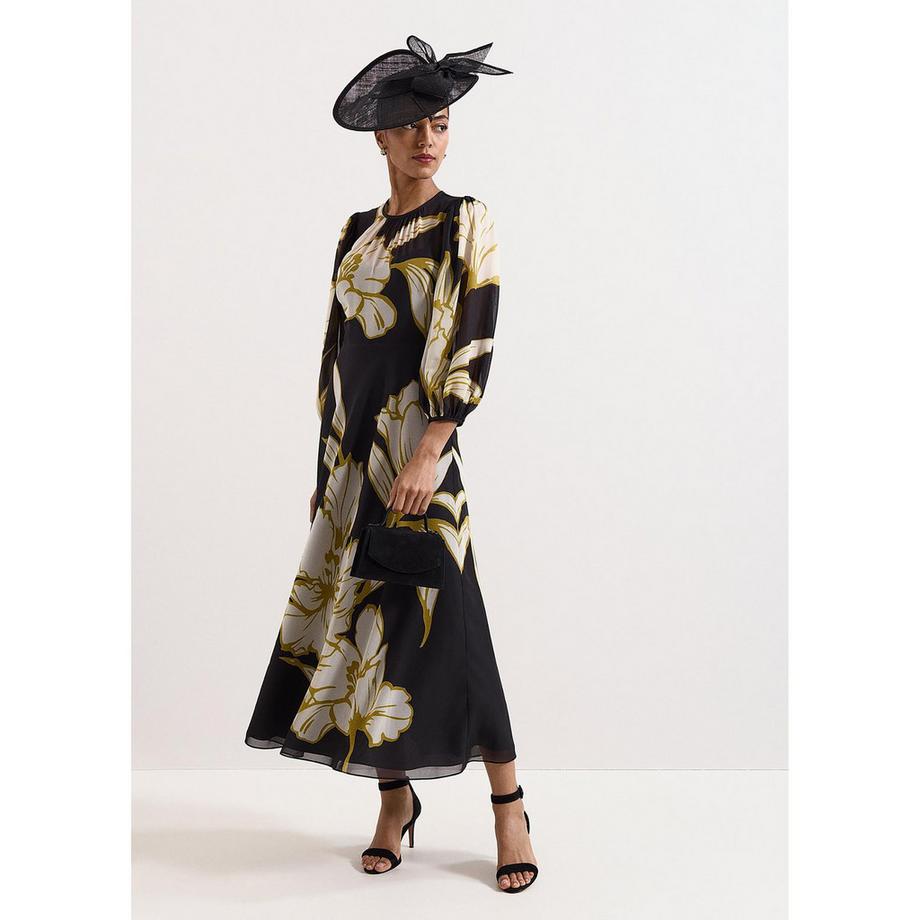 Phase Eight Eve Maxikleid mit Blumenmuster und Puffärmeln  