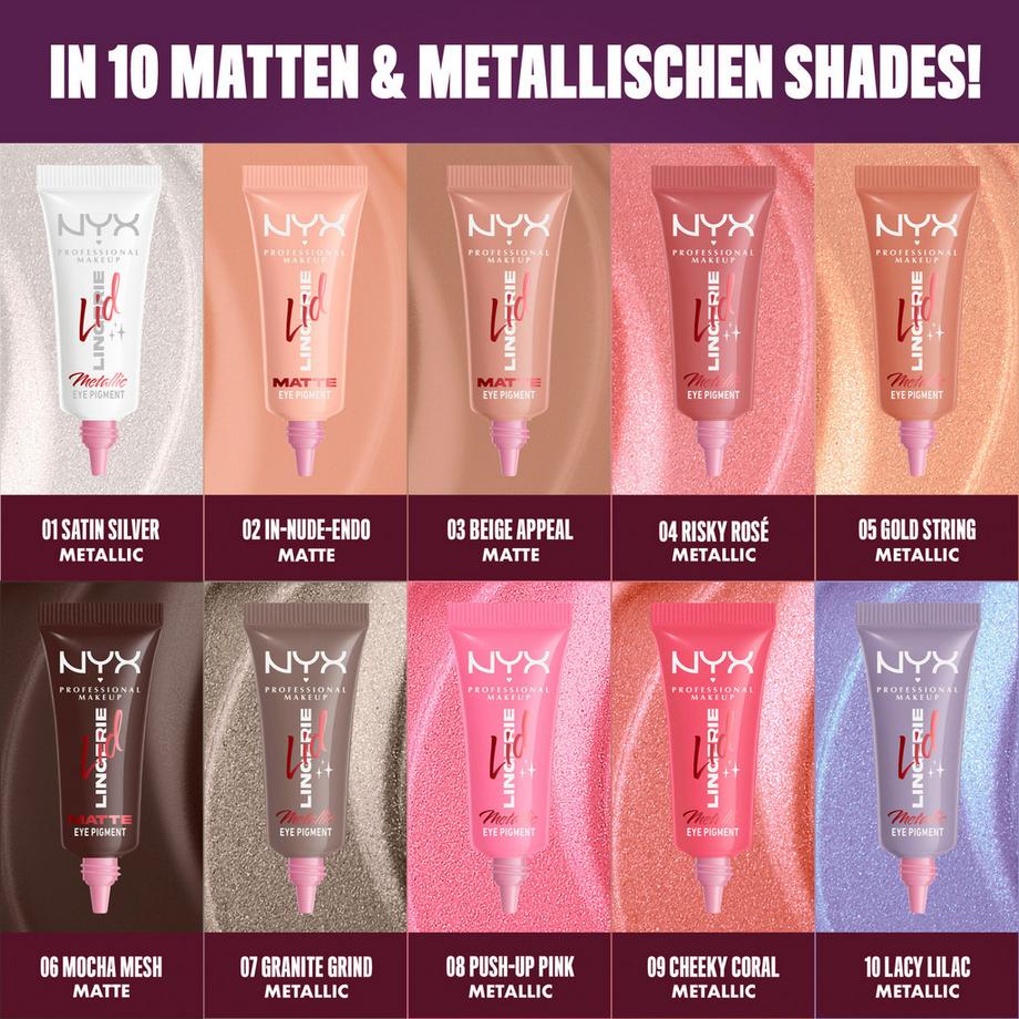 NYX-PROFESSIONAL-MAKEUP  Lid Lingerie Cream Eye Pigment Lidschatten 