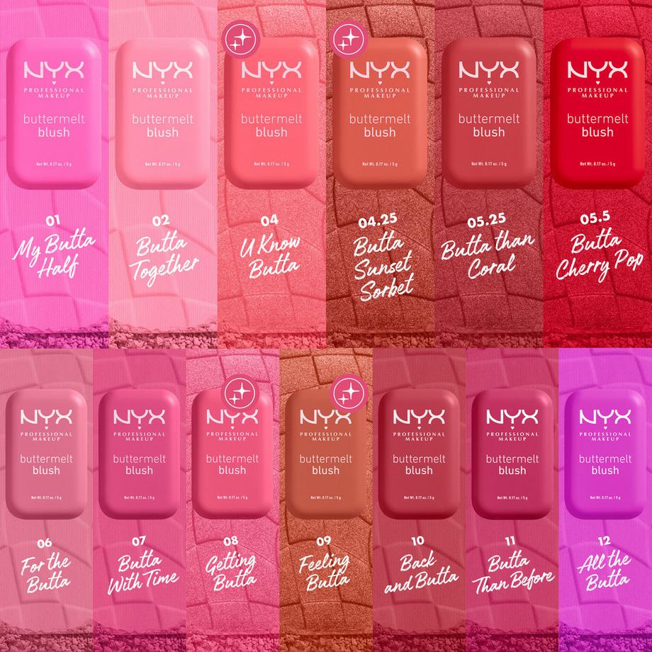 NYX-PROFESSIONAL-MAKEUP  BUTTERMELT BLUSH BUTTA SUNSET 
