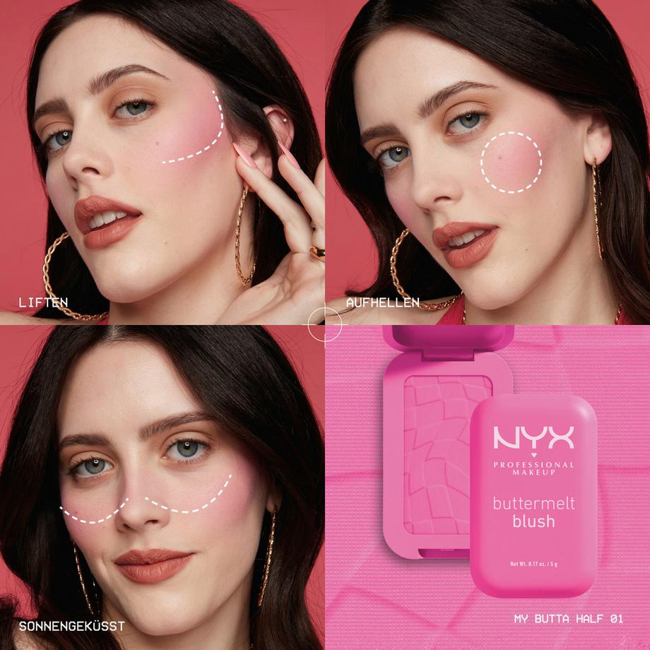 NYX-PROFESSIONAL-MAKEUP  BUTTERMELT BLUSH BUTTA CHERRY 