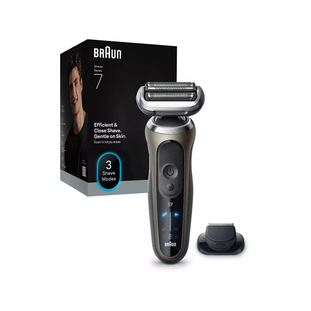 Braun Series 7 72-C1200s Trimmer Schwarz, Bronze, Edelstahl