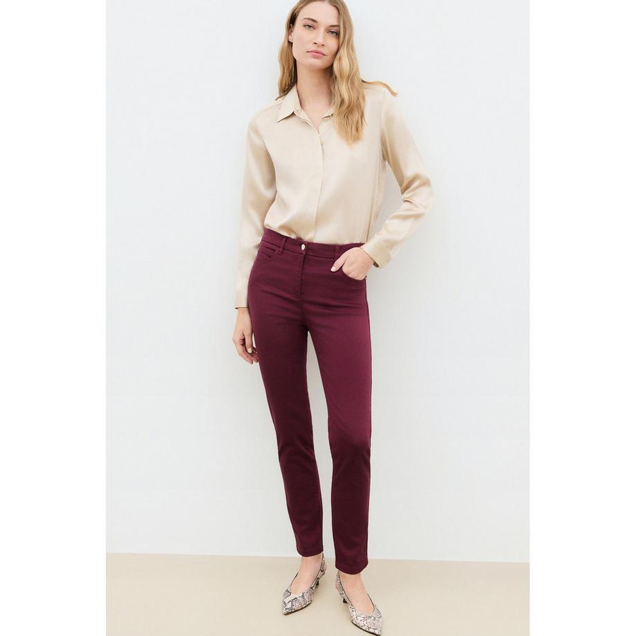 Caroll Camicia in raso a maniche lunghe con chiusura a bottoni  