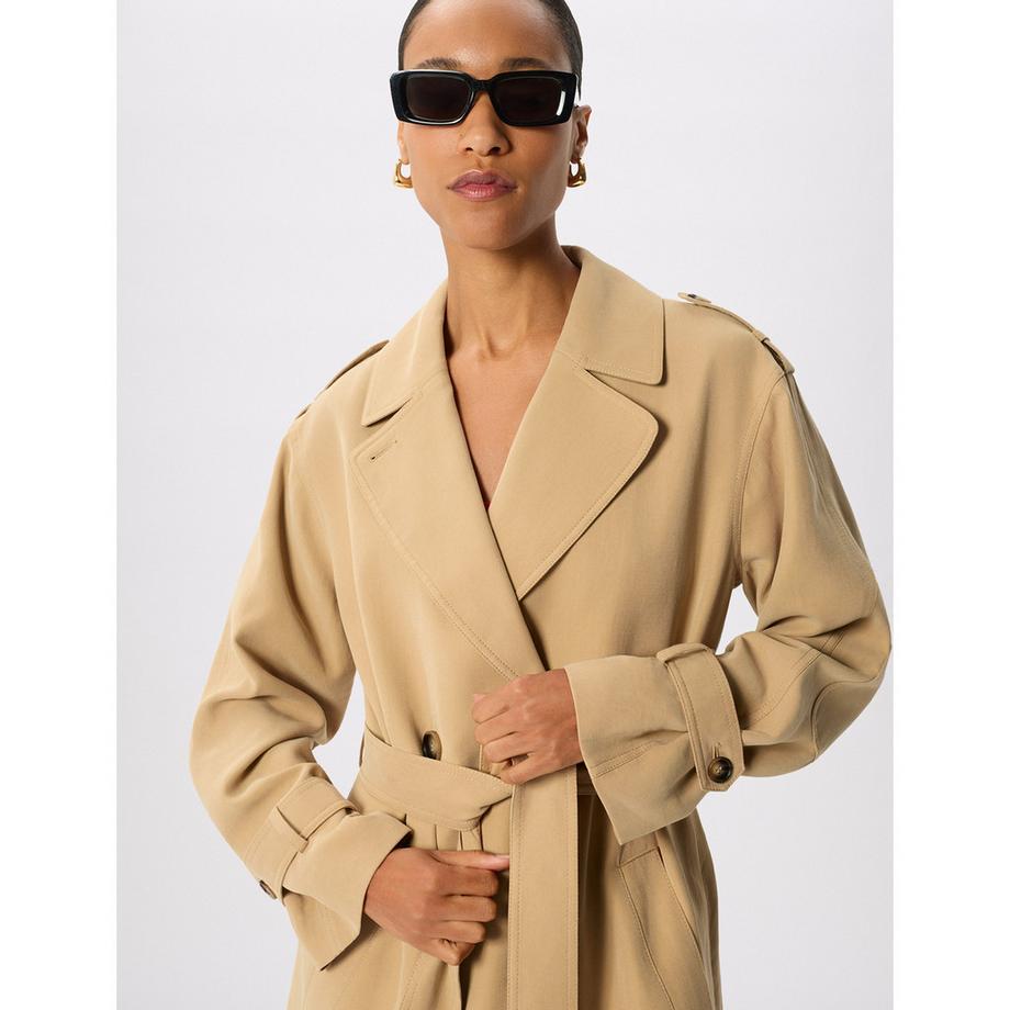 Whistles Riley Manteau trench avec ceinture et col à revers  