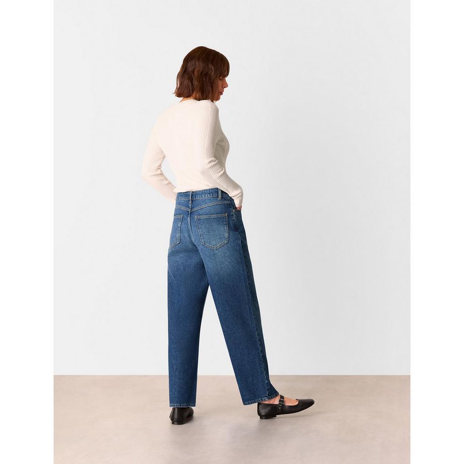 Whistles Straight Jeans large jambe taille haute  