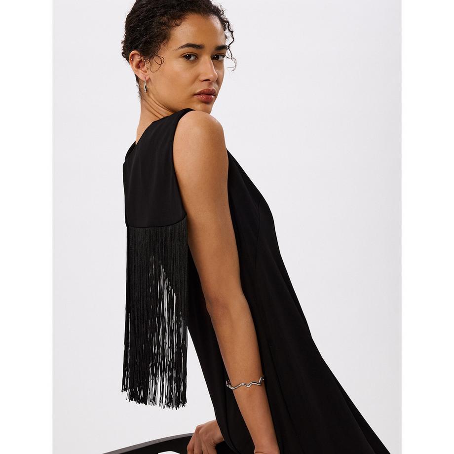 Whistles Fringe Robe Mi-longue Sans Manches  