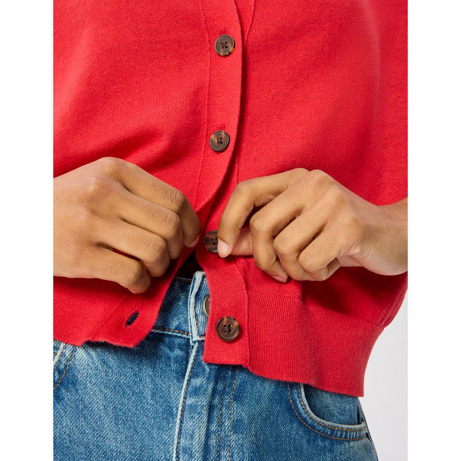 Whistles V Neck Cardigan avec fermeture à boutons  