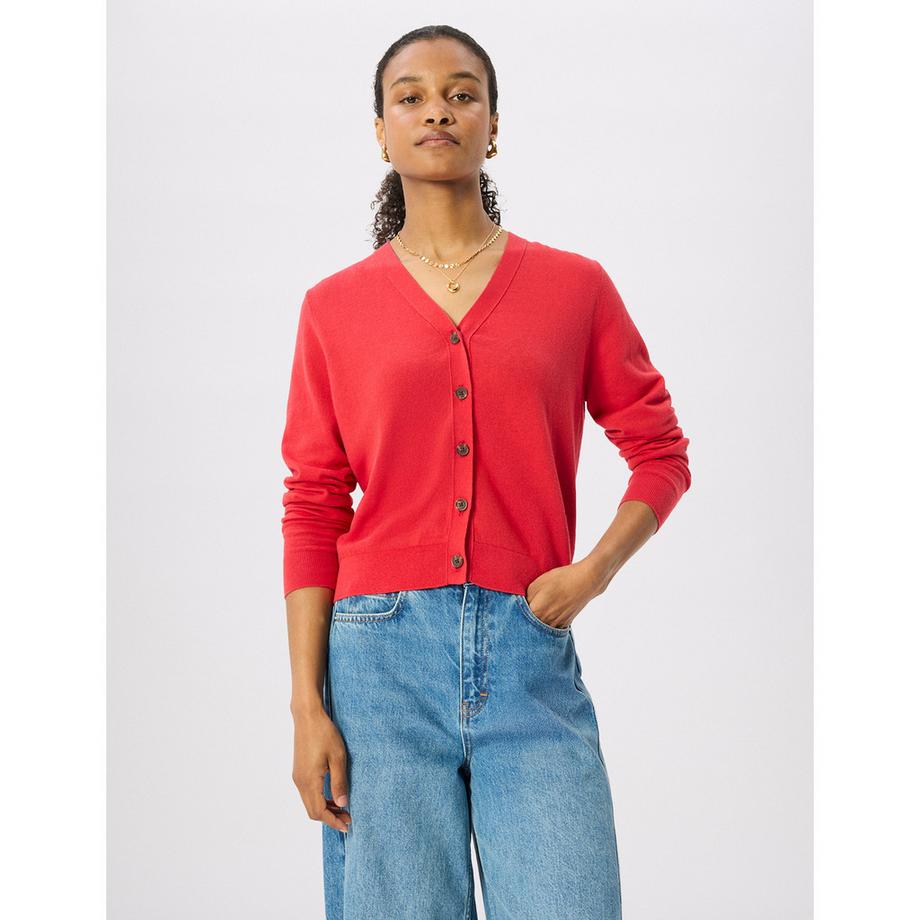 Whistles V Neck Cardigan avec fermeture à boutons  