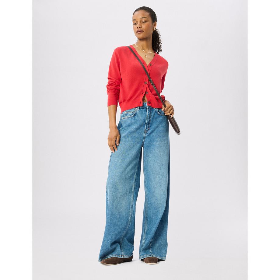 Whistles V Neck Cardigan avec fermeture à boutons  