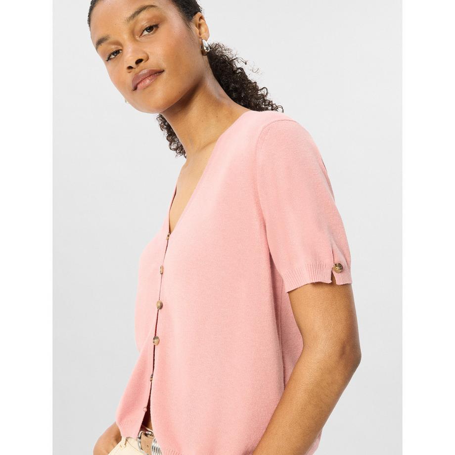 Whistles Short Cardigan à Col en V Manches Courtes  