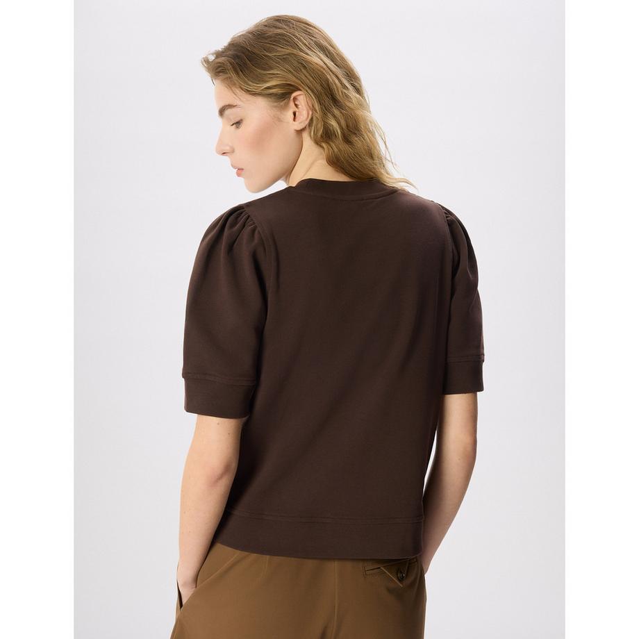 Whistles Short Puff Ärmel Sweatshirt  