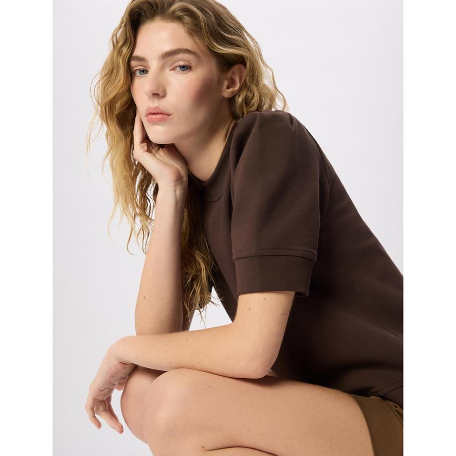 Whistles Short Puff Ärmel Sweatshirt  