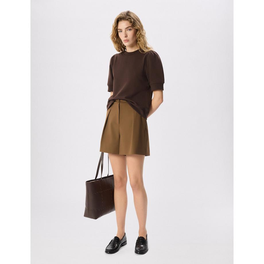 Whistles Short Puff Ärmel Sweatshirt  
