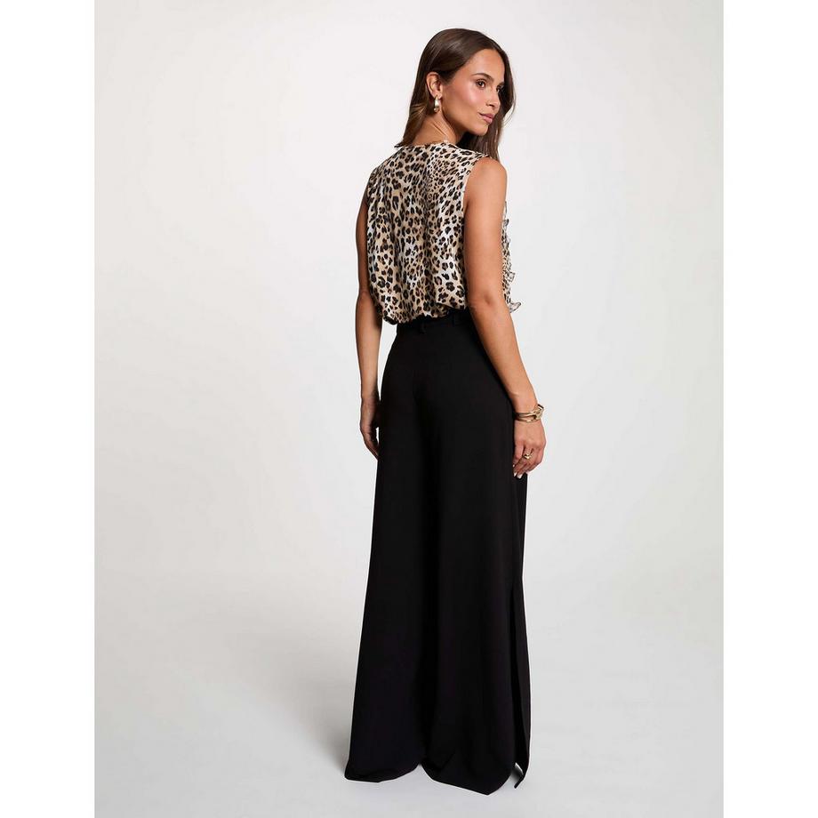 MORGAN Leopardmuster Ärmellose Bluse  