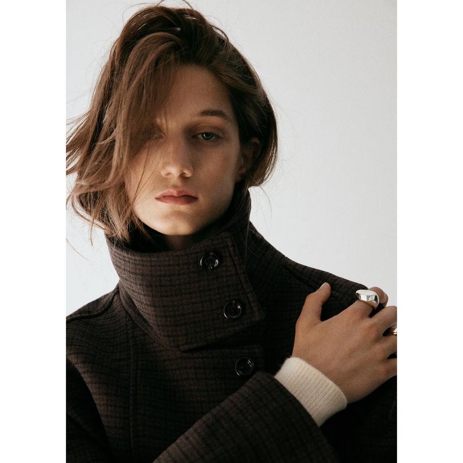 MANGO Low Jacke mit Stehkragen  