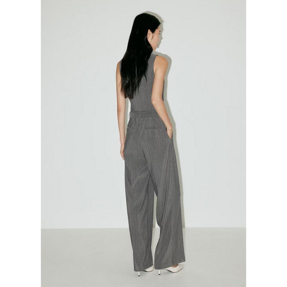 MANGO DAMI Overalls mit V-Ausschnitt und Weitbein  
