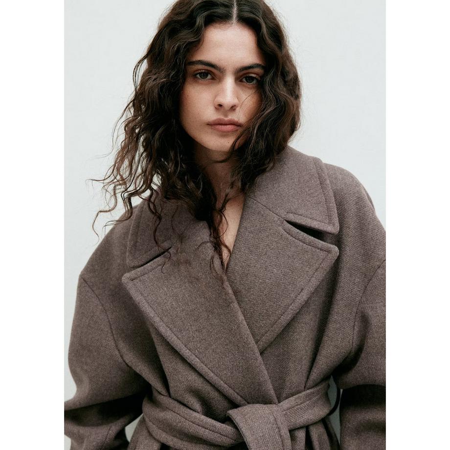MANGO Cappotto Traviata con collo a revers  