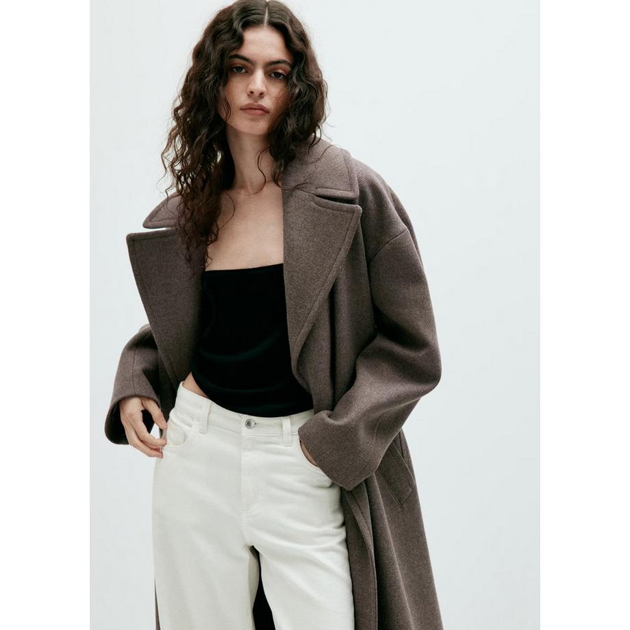 MANGO Cappotto Traviata con collo a revers  