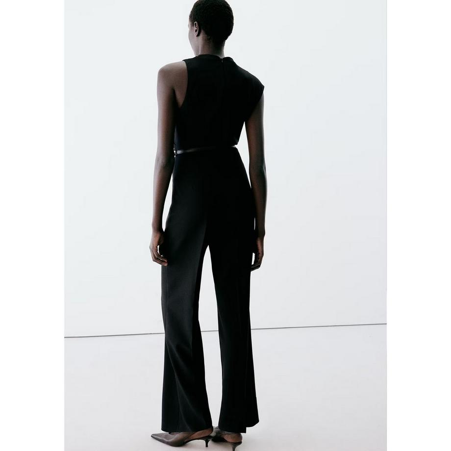 MANGO Madison Tuta Senza Maniche Collo Alto Gamba Larga  