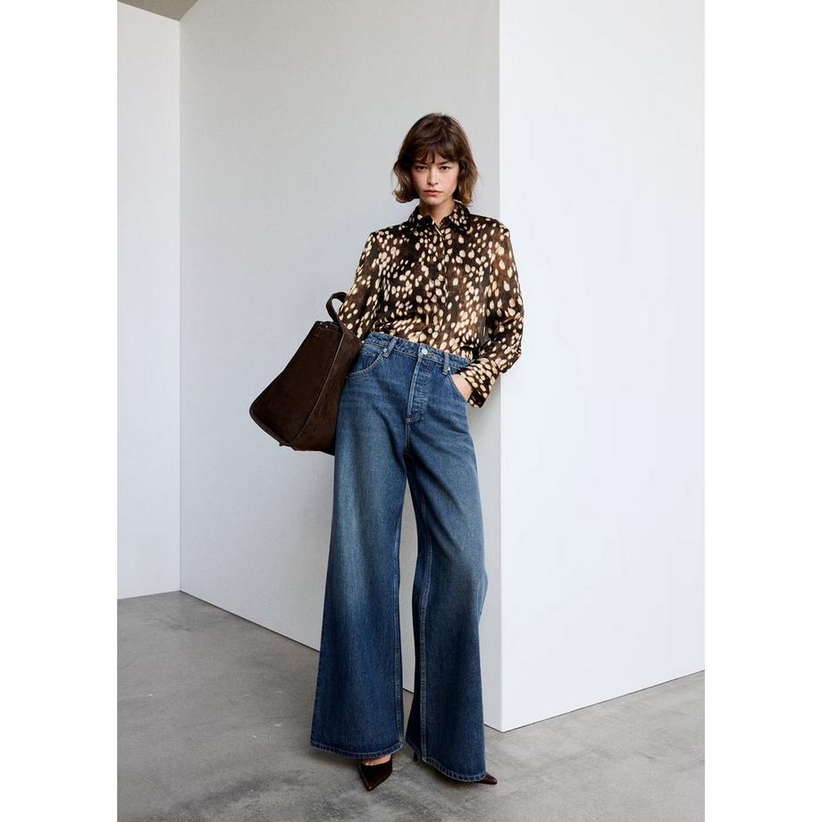 MANGO Camila Chemisier Manches Longues  