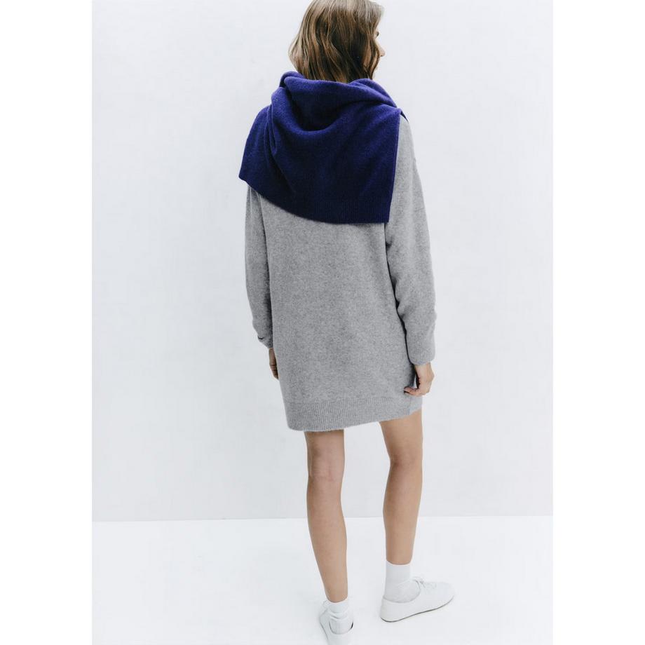 MANGO Robe tricotée Talboton à col et fermeture boutonnée  