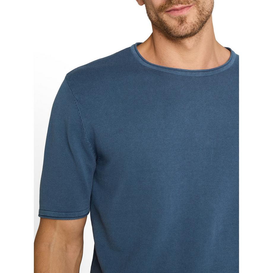 TOM TAILOR Geripptes Rundhals T-Shirt  