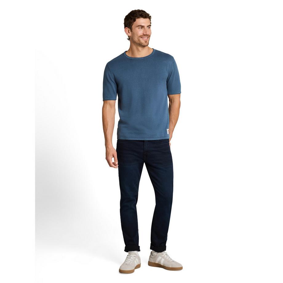 TOM TAILOR Geripptes Rundhals T-Shirt  