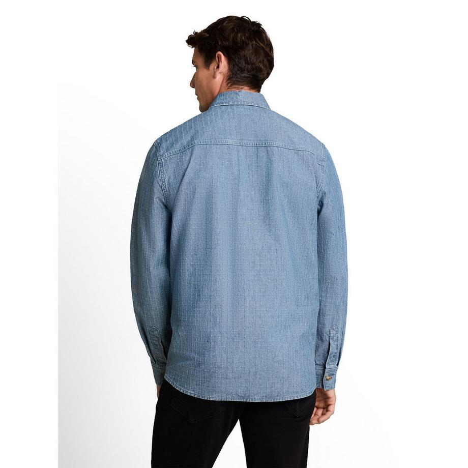 TOM TAILOR Chemise à manches longues avec poche poitrine  